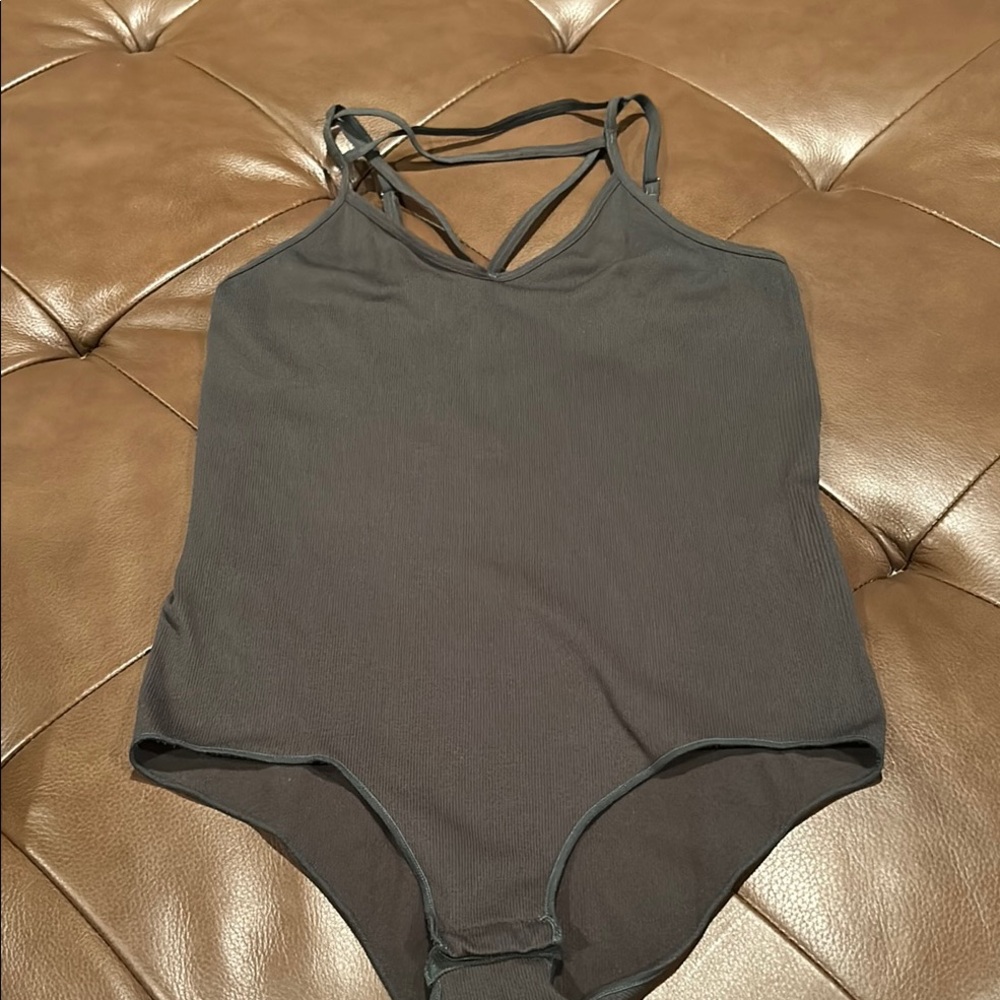 Flirtitude olive green Bodysuit